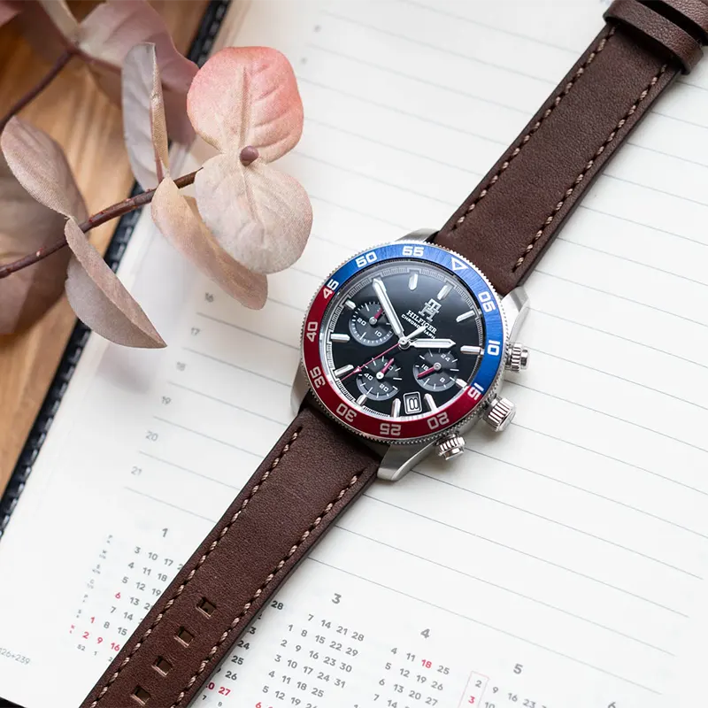 Tommy Hilfiger TH85 Chronograph Pepsi Men's Watch Watch- 1792166